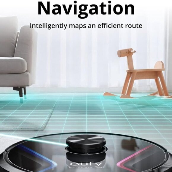 eufy by Anker, RoboVac X8, Robot Vacuum with iPath Laser Navigation Twin-Turbine - Picture 5 of 14